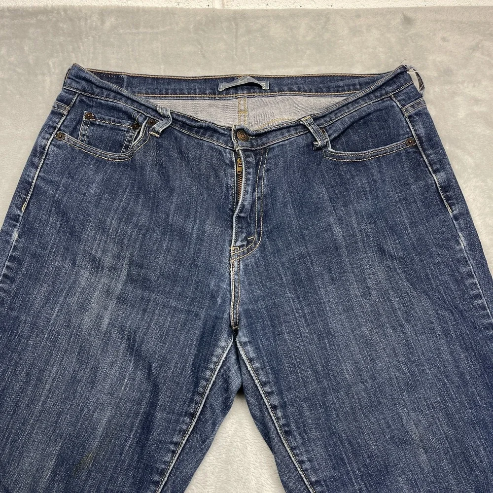 Levi's 505 Jeans Women's 14M‎ (34x30) Blue Denim Stretch Straight Leg Streetwear
